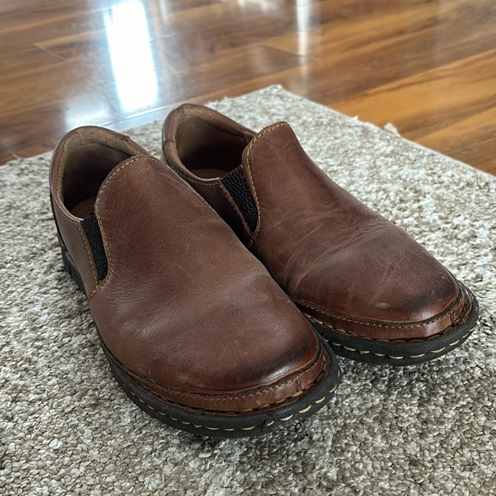 Born brown loafers